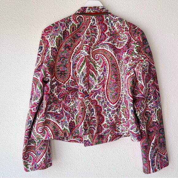 Alix of Bohemia Demi Paisley Blazer Jacket Size Medium - Picture 3 of 8